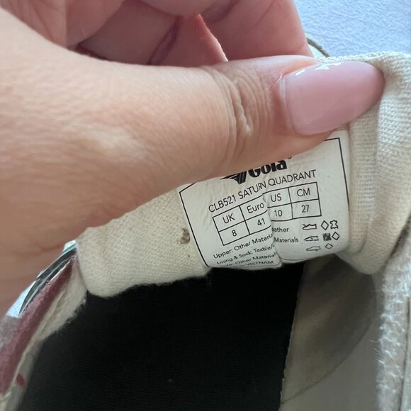 Gola Saturn Quadrant Leather Sneaker - Picture 7 of 7